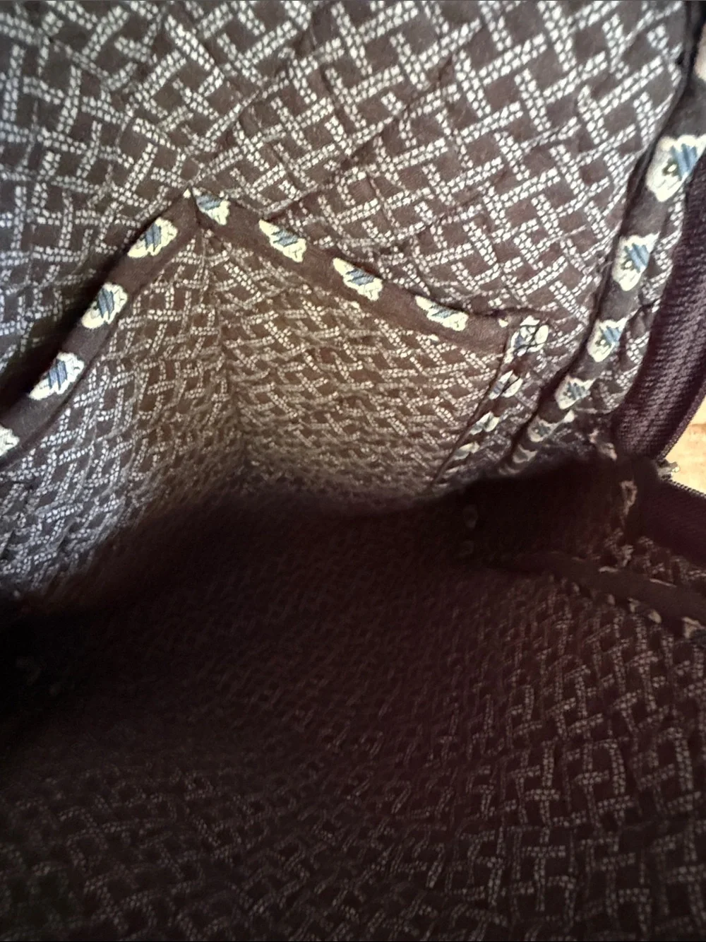 Vera Bradley Nantucket Navy Quilted Backpack with Blue Accent Pouch - Picture 9 of 12
